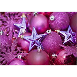 Koberec Vitaus Christmas Period Purple Deco, 50 x 80 cm