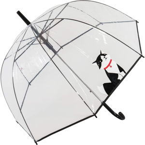 Transparentní větruodolný holový deštník Ambiance Small Cat, ⌀ 84 cm
