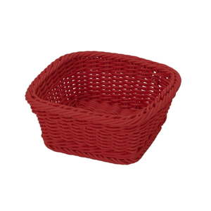 Červený stolní košík Saleen, 19 x 19 cm
