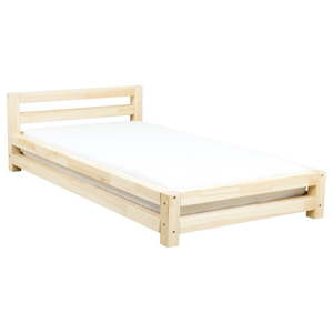 Jednolůžková lakovaná postel z smrkového dřeva Benlemi Single, 80 x 200 cm