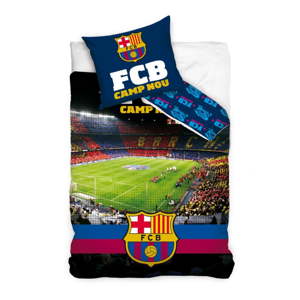 Dětské bavlněné povlečení na jednolůžko CARBOTEX FC Barcelona Stadion, 160 x 200 cm