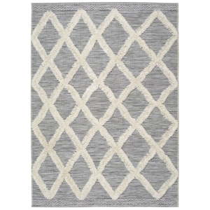Bílo-šedý koberec Universal Cheroky Geo, 130 x 190 cm