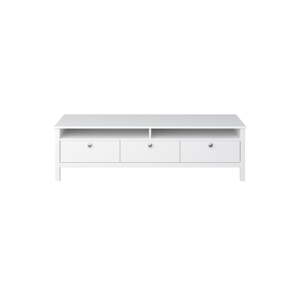 Bílý TV stůl Steens New York, šířka 140 cm