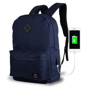 Tmavě modrý batoh s USB portem My Valice SPECTA Smart Bag