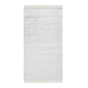 Sametový koberec Deri Dijital Kaluna Grey, 80 x 150 cm