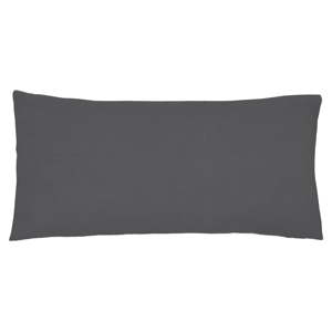Sada 2 tmavě šedých povlaků na polštář z bavlněného perkálu L'Officiel Interiors Les Essentiels, 40 x 80 cm