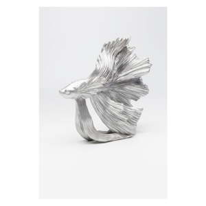 Dekorativní socha ve stříbrné barvě Kare Design Betta Fish