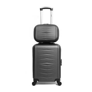Sada 2 šedých cestovních kufrů na kolečkách Infinitif Oviedo