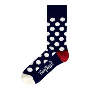 Pánské tmavě modré ponožky Funky Steps Dots, velikost 41 - 45
