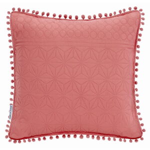 Růžový dekorativní polštář AmeliaHome Meadore, 45 x 45 cm