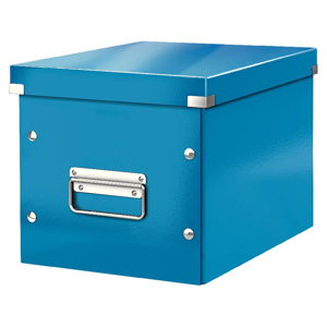 Modrá úložná krabice Leitz Office, délka 26 cm
