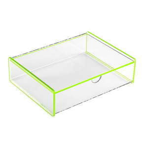 Zelený úložný box Versa Ariel, 17,1 x 13 x 4,8 cm