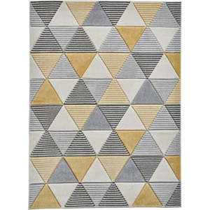 Žlutošedý koberec Think Rugs Matrix, 120 x 170 cm