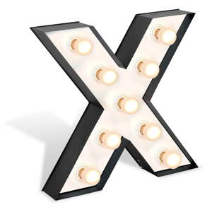 Volně stojící světelná dekorace ve tvaru písmene Glimte Lamp Floor X