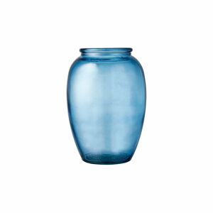 Modrá skleněná váza Bitz Kusintha, ø 14 cm