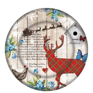 Skleněný talíř s vánočním motivem PPD Xmas Plate Duro, ⌀ 32 cm