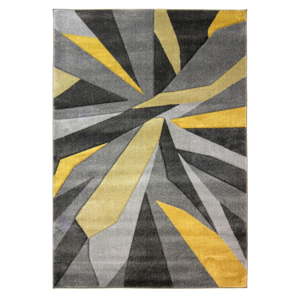 Žlutošedý koberec Flair Rugs Shatter Ochre, 160 x 230 cm