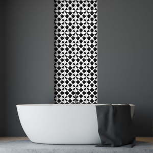 Sada 30 nástěnných samolepek Ambiance Decal Cement Tiles Antalya, 10 x1 0 cm