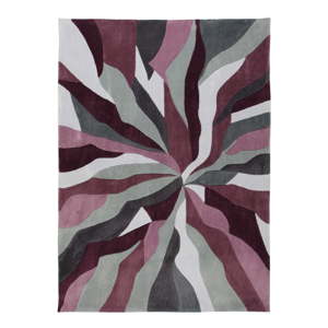 Šedo-fialový koberec Flair Rugs Splinter Purple, 160 x 220 cm