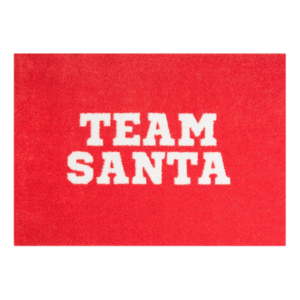 Červená rohožka Mint Rugs StateMat Team Santa, 50 x 75 cm