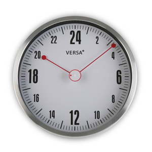Šedé kulaté nástěnné hodiny Versa Silly, ø 30 cm