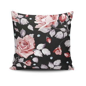 Polštář s příměsí bavlny Cushion Love Roses, 45 x 45 cm