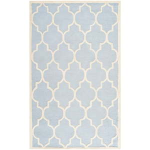 Vlněný koberec Safavieh Lola, 182x274 cm, světle modrý