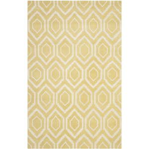 Žlutý vlněný koberec Safavieh Essex, 243 x 152 cm