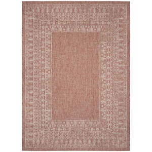 Červenobéžový koberec vhodný i na venkovní použití Safavieh Marea, 231 x 160 cm