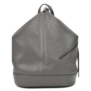 Dámský kožený batoh v šedé barvě Carla Ferreri Giorgia