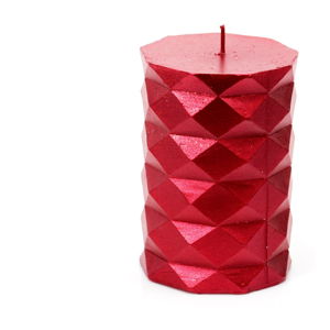 Červená svíčka Unimasa Fashion, výška 10 cm