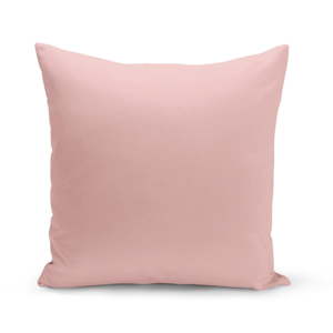 Světle růžový polštář Kate Louise Plain, 43 x 43 cm