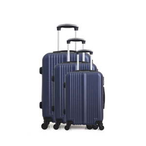 Sada 3 modrých cestovních kufrů na kolečkách Hero San Diego