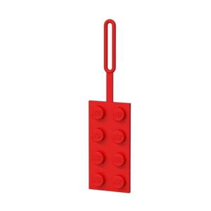 Červená jmenovka na zavazadlo LEGO®