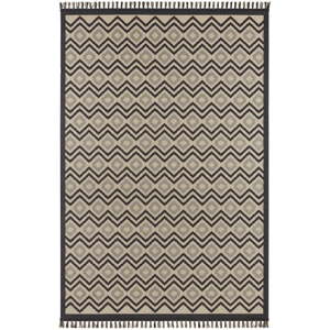 Béžovočerný koberec Hanse Home Intense Luro, 80 x 150 cm