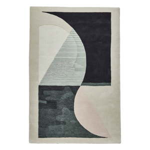 Šedý vlněný koberec Think Rugs Michelle Collins Abstract, 120 x 170 cm