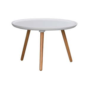 Bílý konferenční stolek Rowico Dellingr, ⌀ 55 cm