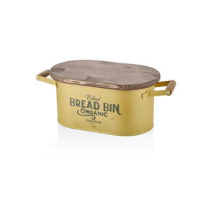 Dóza na chléb ve zlaté barvě The Mia Bread, délka 48 cm