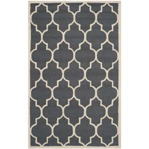 Tmavě šedý vlněný koberec Safavieh Everly 152 x 243 cm