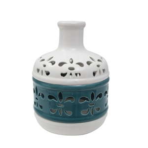 Modro-bílá porcelánová váza Mauro Ferretti Basso