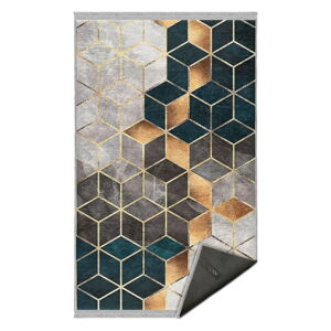 Bílo-petrolejový pratelný koberec 120x180 cm – Mila Home