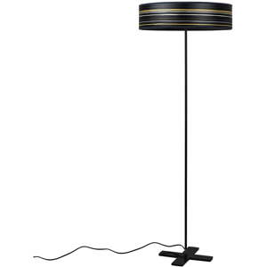 Modrá pruhovaná stojací lampa Bulb Attack Ocho Slim, ⌀ 50 cm