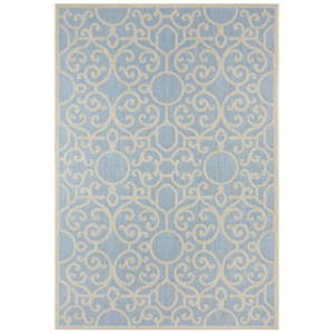Modro-béžový venkovní koberec NORTHRUGS Nebo, 70 x 140 cm