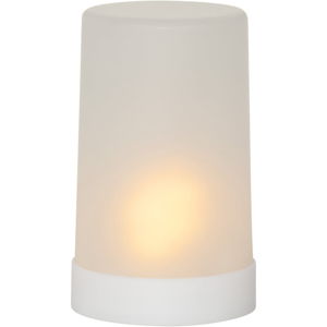 Bílá LED venkovní světelná dekorace Best Season Candle Flame, výška 14,5 cm