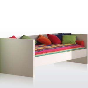 Bílá postel Vipack Lara, 90 x 200 cm