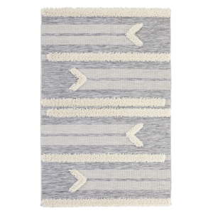Šedý koberec Mint Rugs Handira Arrow, 77 x 150 cm