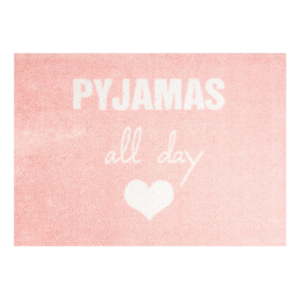 Růžová rohožka Mint Rugs StateMat Pyjamas All Day, 50 x 75 cm