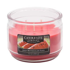 Vonná svíčka ve skle s vůní vodního melounu Candle-Lite, doba hoření až 40 hodin