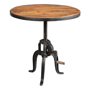 Odkládací stolek z mangového dřeva Antic Line Avec, ø 70 cm