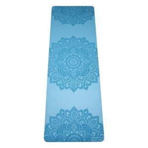 Tyrkysově modrá podložka na jógu Yoga Design Lab Mandala Aqua, 5 mm